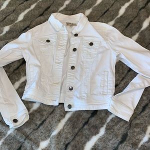 White jean jacket